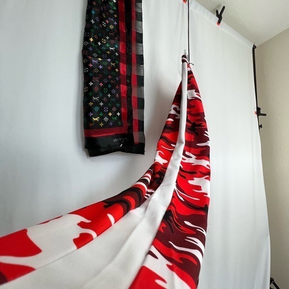 Desert Camo Orange Joggers Large Designer Camouflage Pinstripe Sweat Pants🩸 - Picture 9 of 10